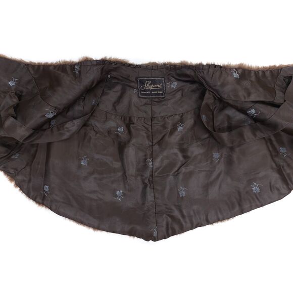 VINTAGE Genuine Fur Shrug Cardigan Bolero Wrap 90s Y2k Ballet Soft Girl Coquette - Picture 6 of 6